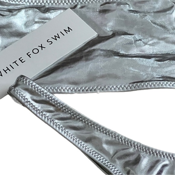 Bermuda Dune Bikini Set Metallic Silver WhiteFox Botique - Picture 4 of 12